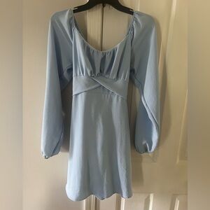 Altar’d State Blue Long-Sleeve Dress